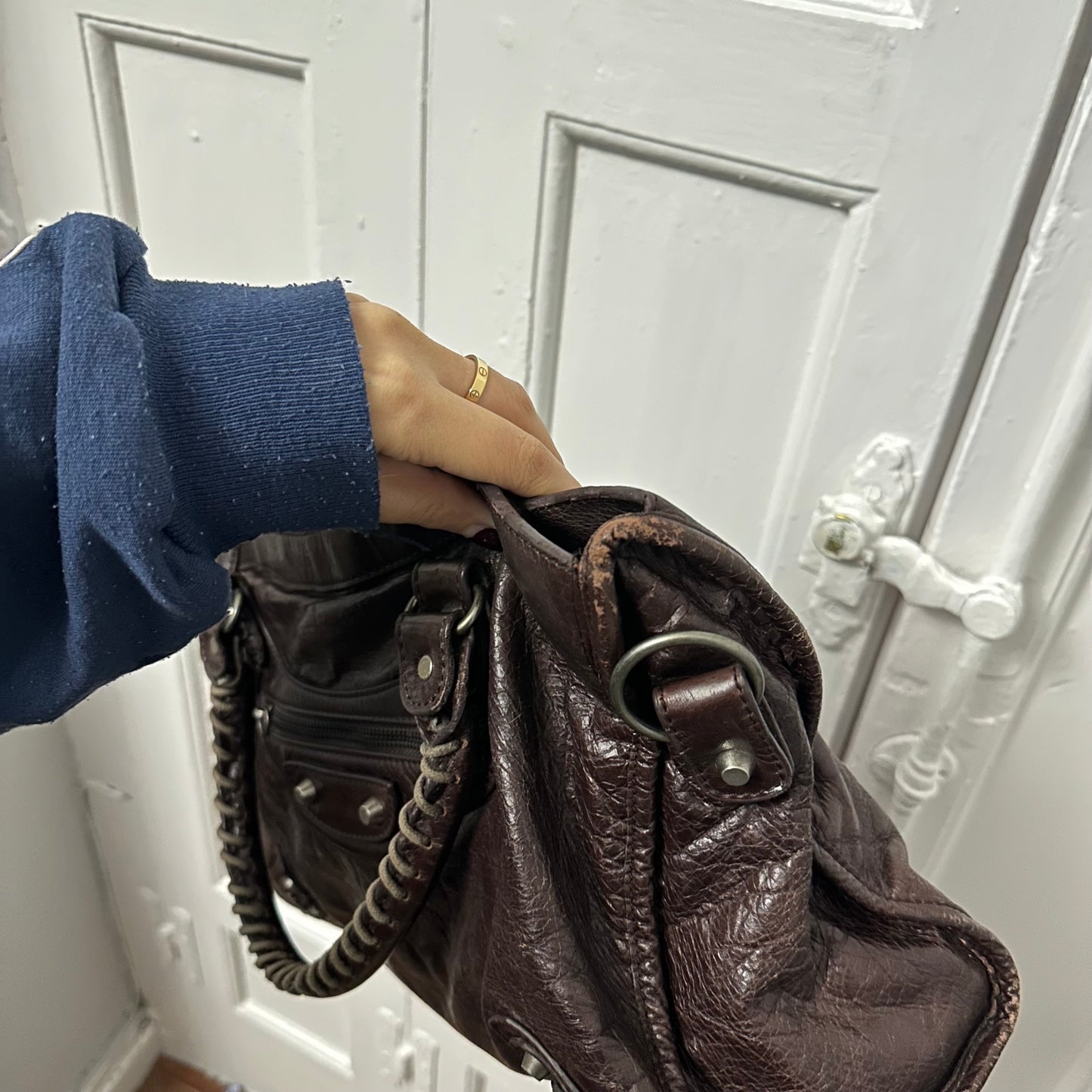 (EU ONLY) Balenciaga Chocolate Burgundy Classic City Bag