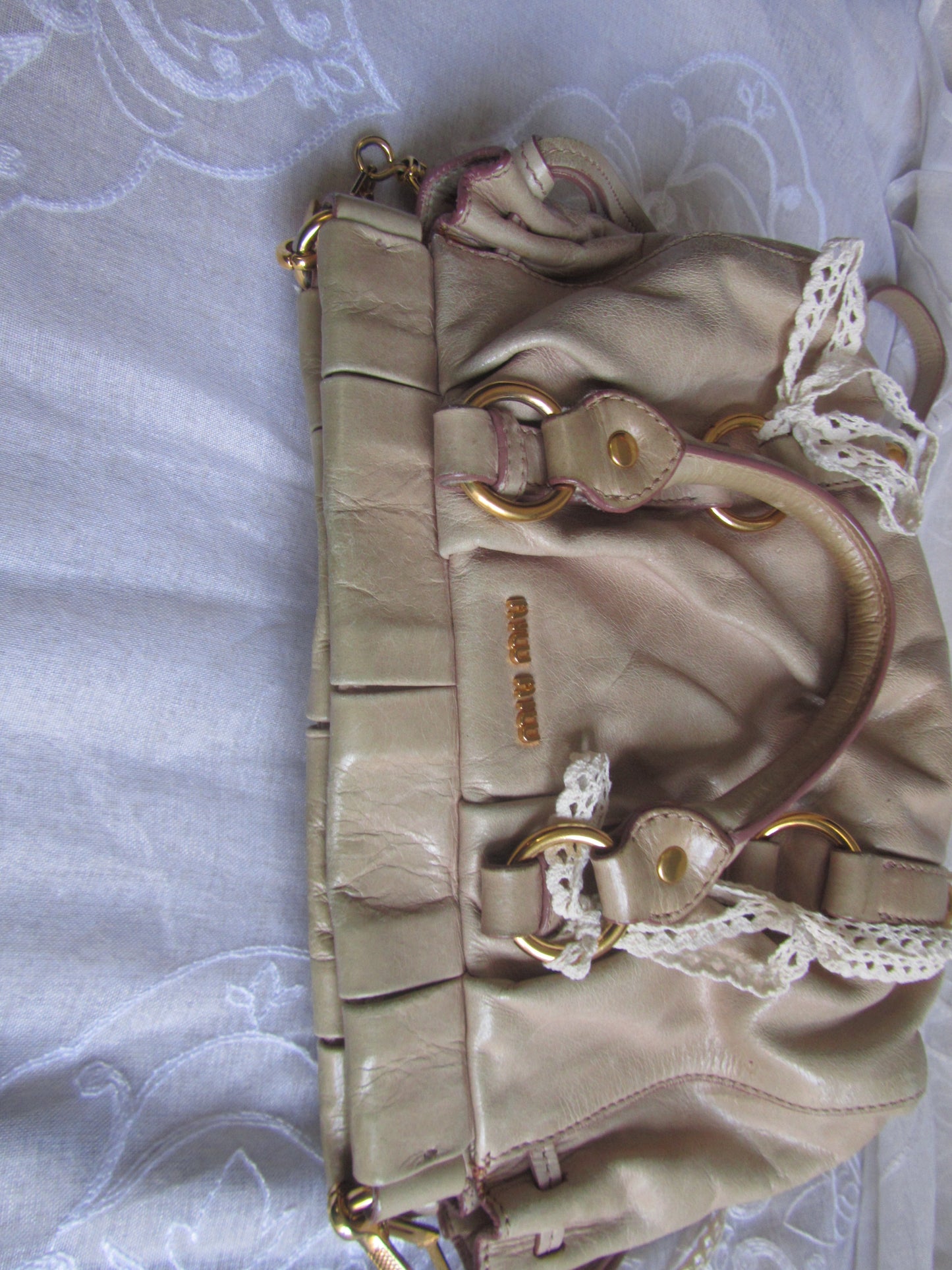 miu miu pale pink vitello lux mini bag
