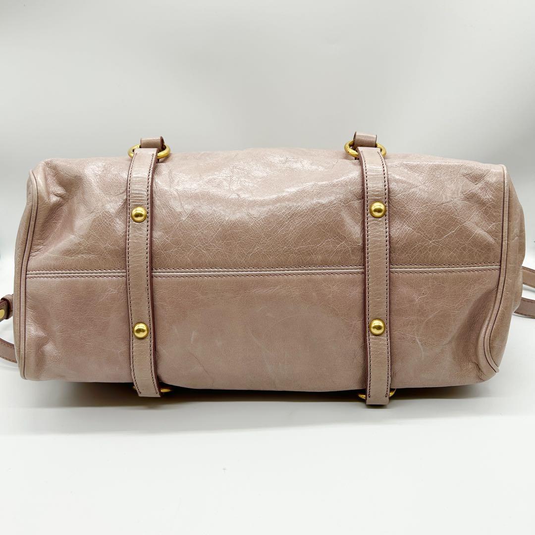 Miu Miu Baby Pink Vitello + Shoulder Strap