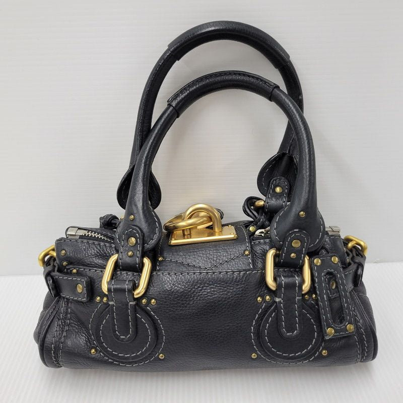 chloé black mini paddington