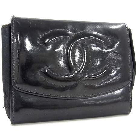 Chanel Black CC Leather Wallet