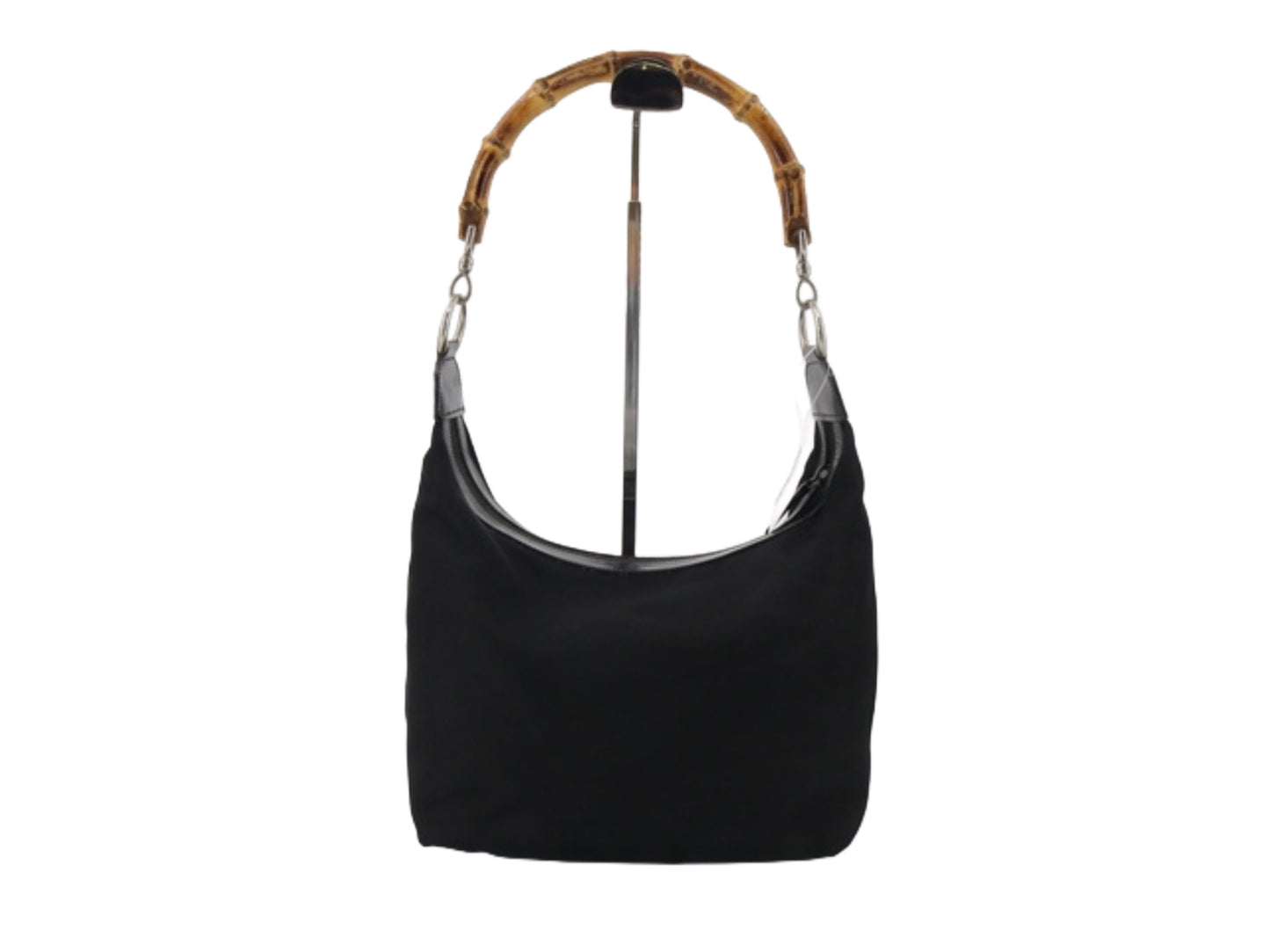 gucci by tom ford 90s bamboo top handle black bag