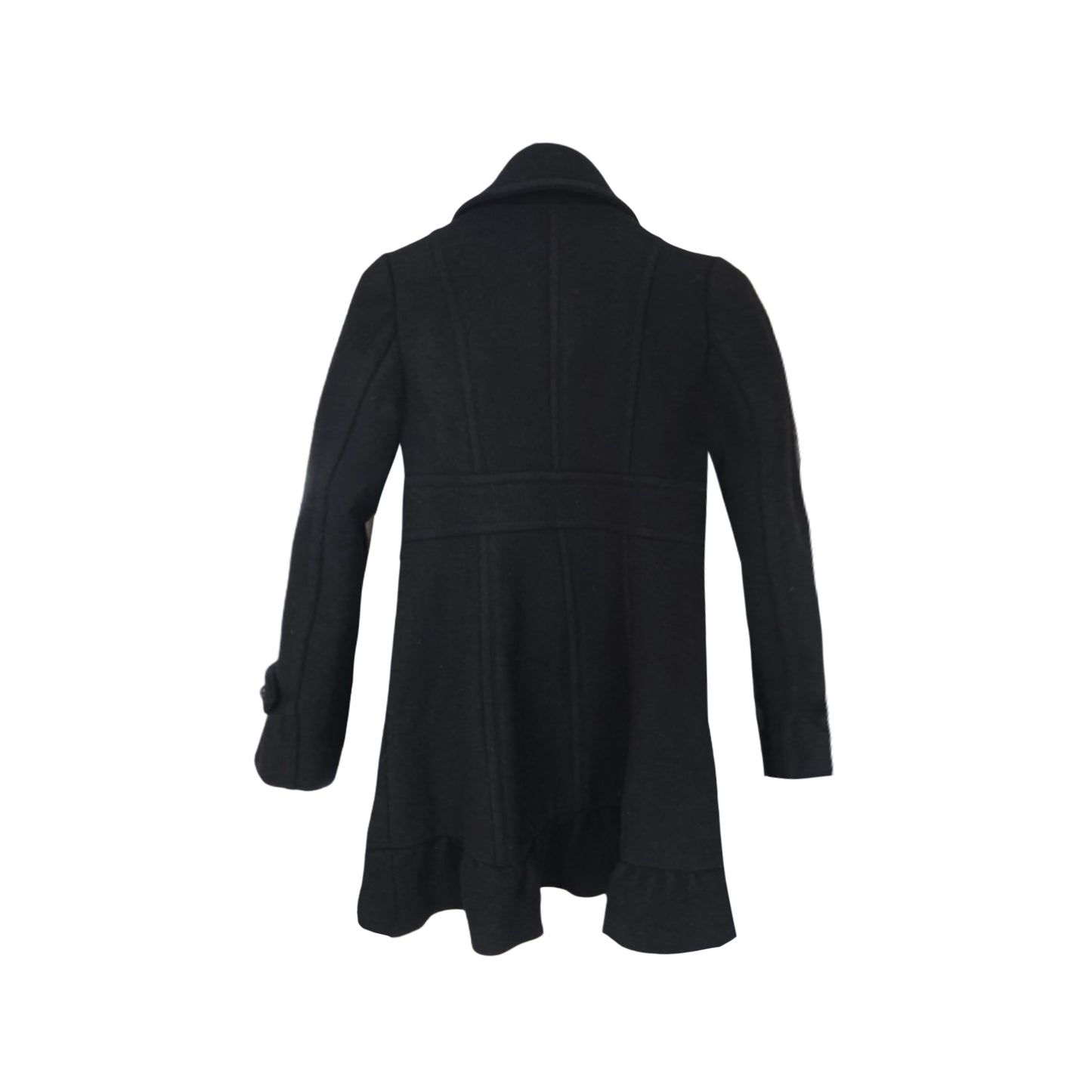 Burberry Nova Plaid Iconic Pleated Flirty Black Dress Coat