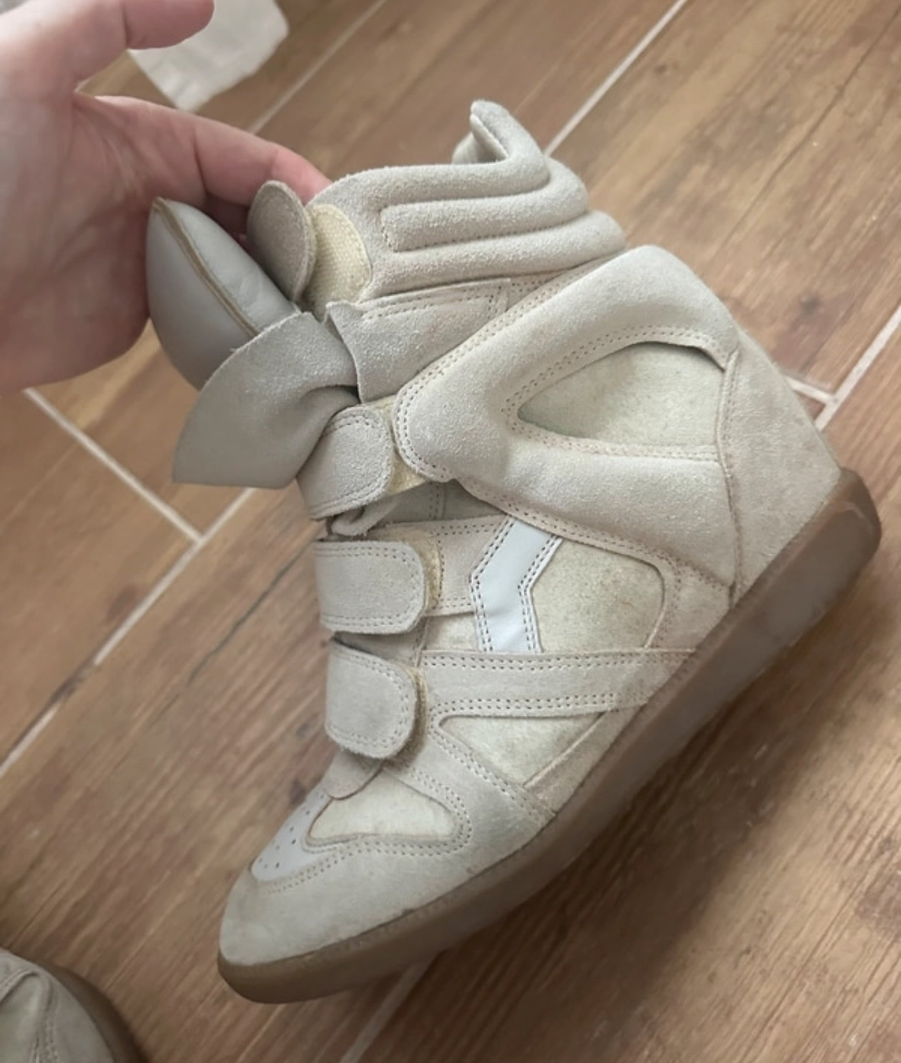 Isabel Marant Beige Beckett Sneakers Size US 9 / EU 40