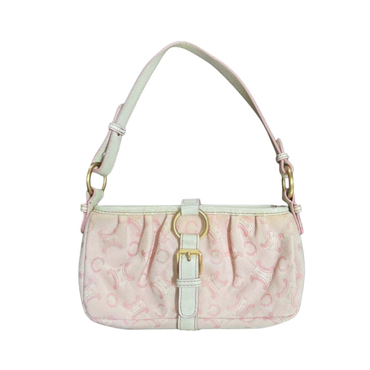 celine baby pink lily triomphe pochette bag