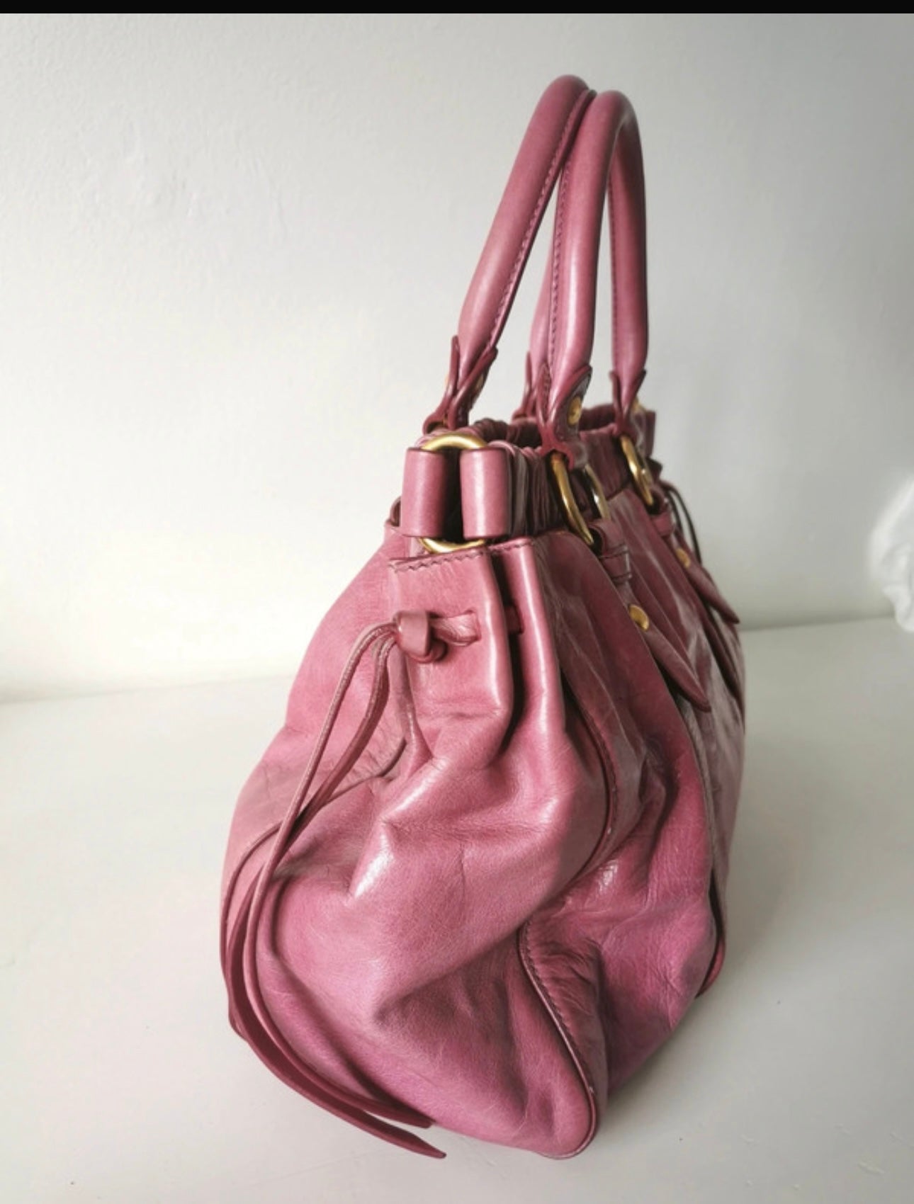 Miu Miu Rose Pink Vitello Bag