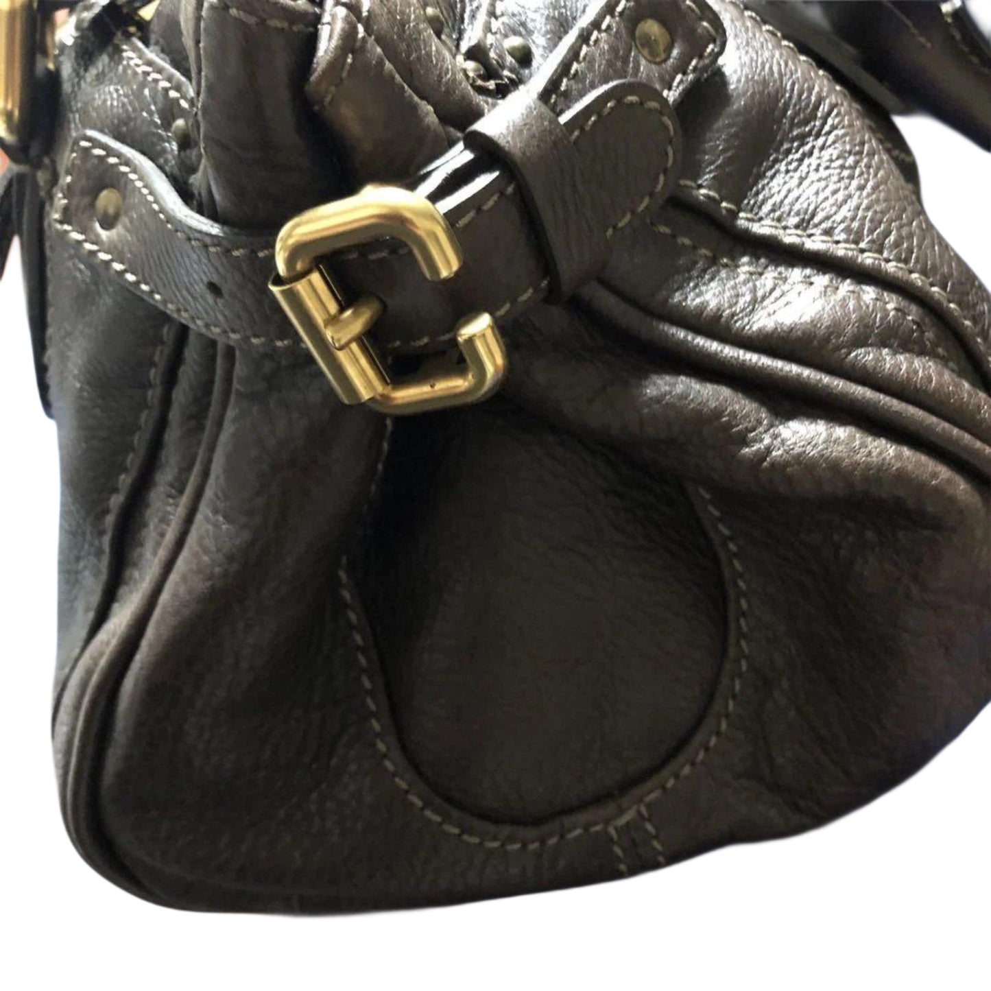chloé dark brown paddington bag