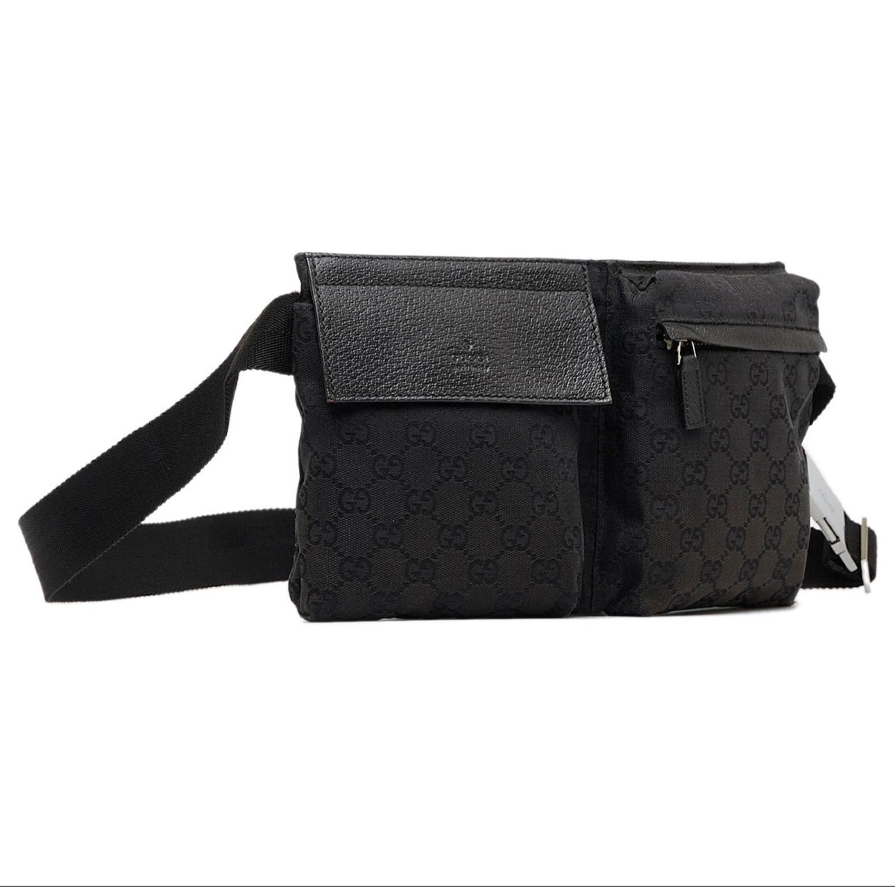 Gucci Black GG Waist Bag