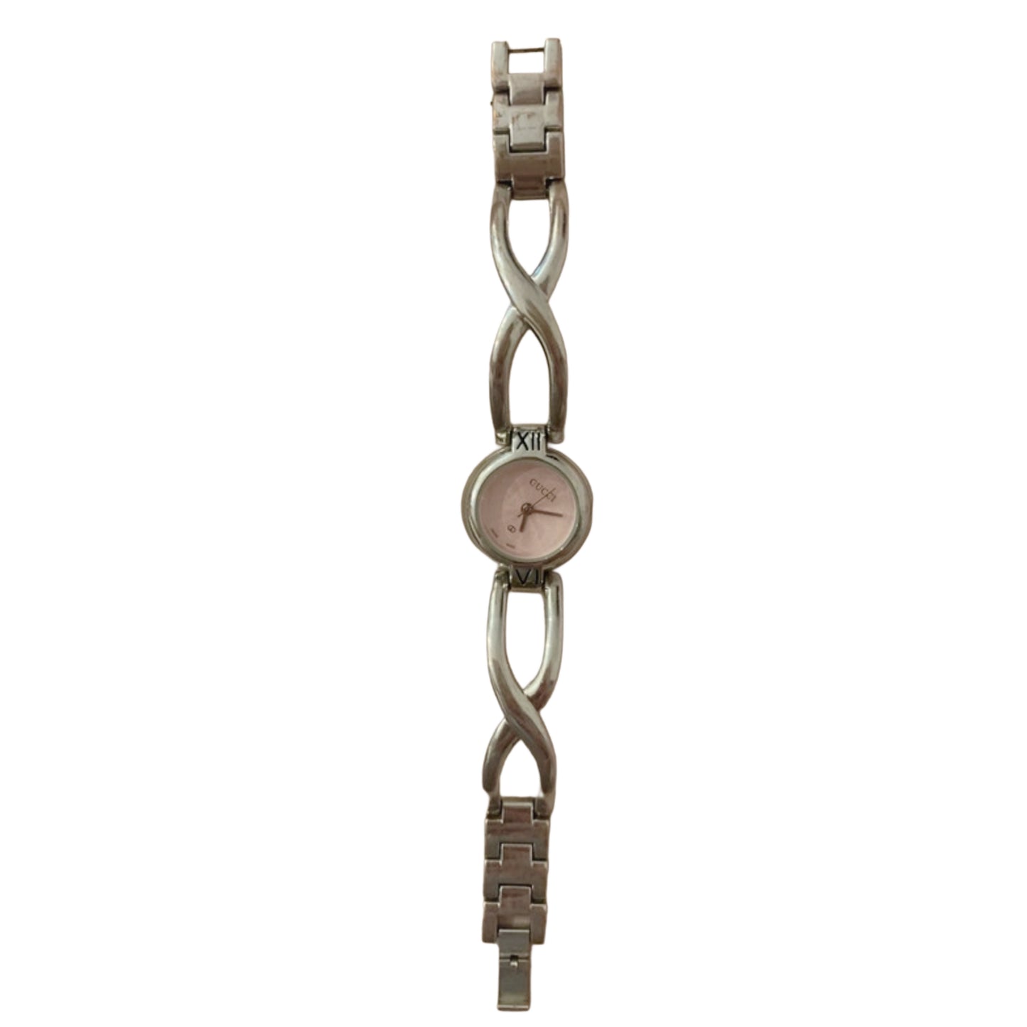 Gucci Pink Watch Silver Hardware