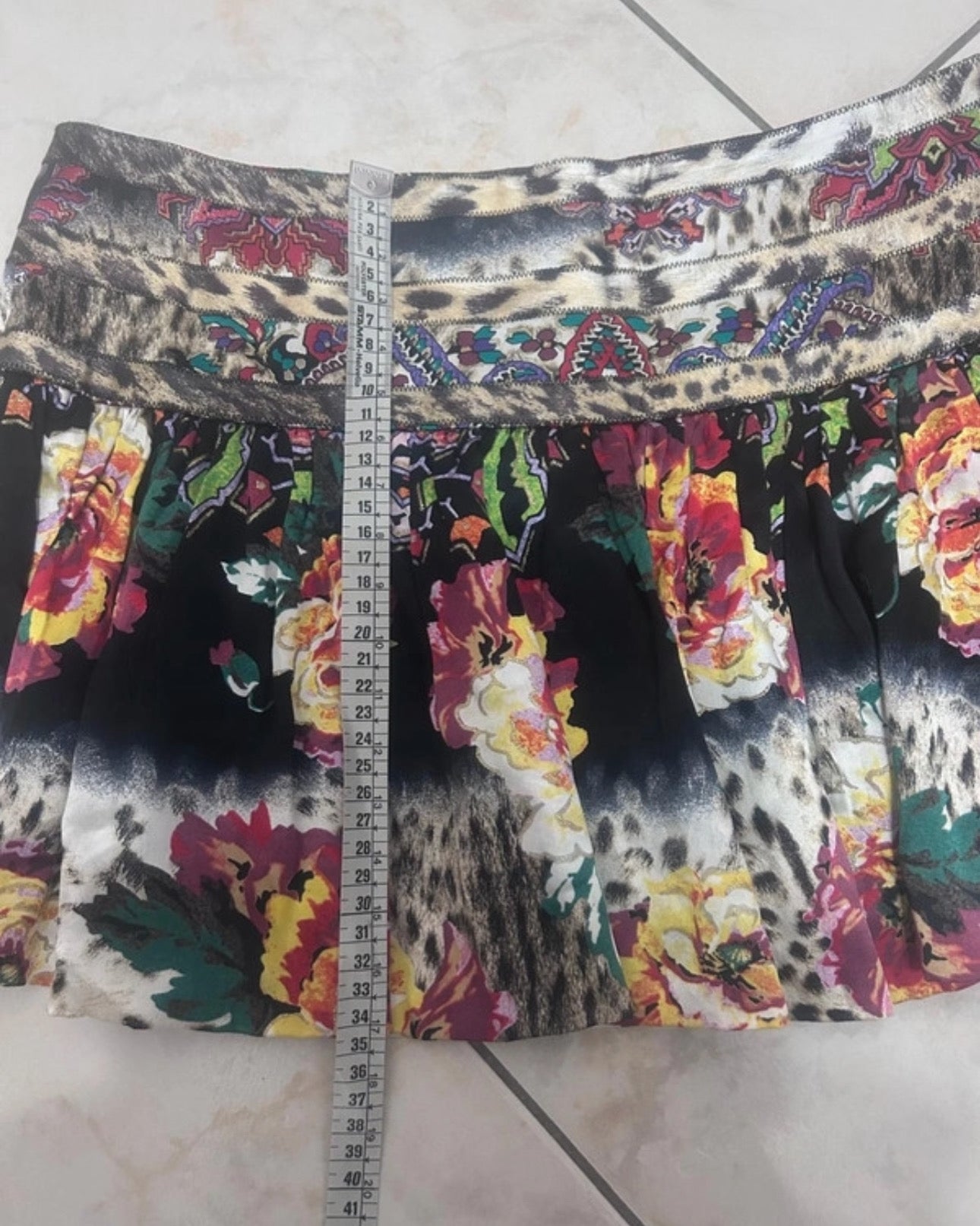 Roberto Cavalli Printed Mini Skirt