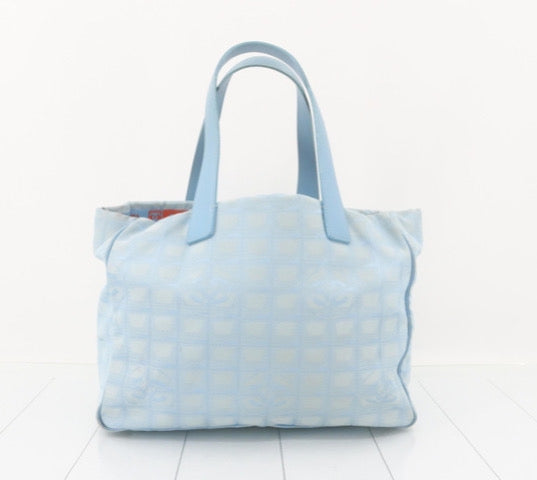 Chanel Baby Blue Travel Line Tote Bag