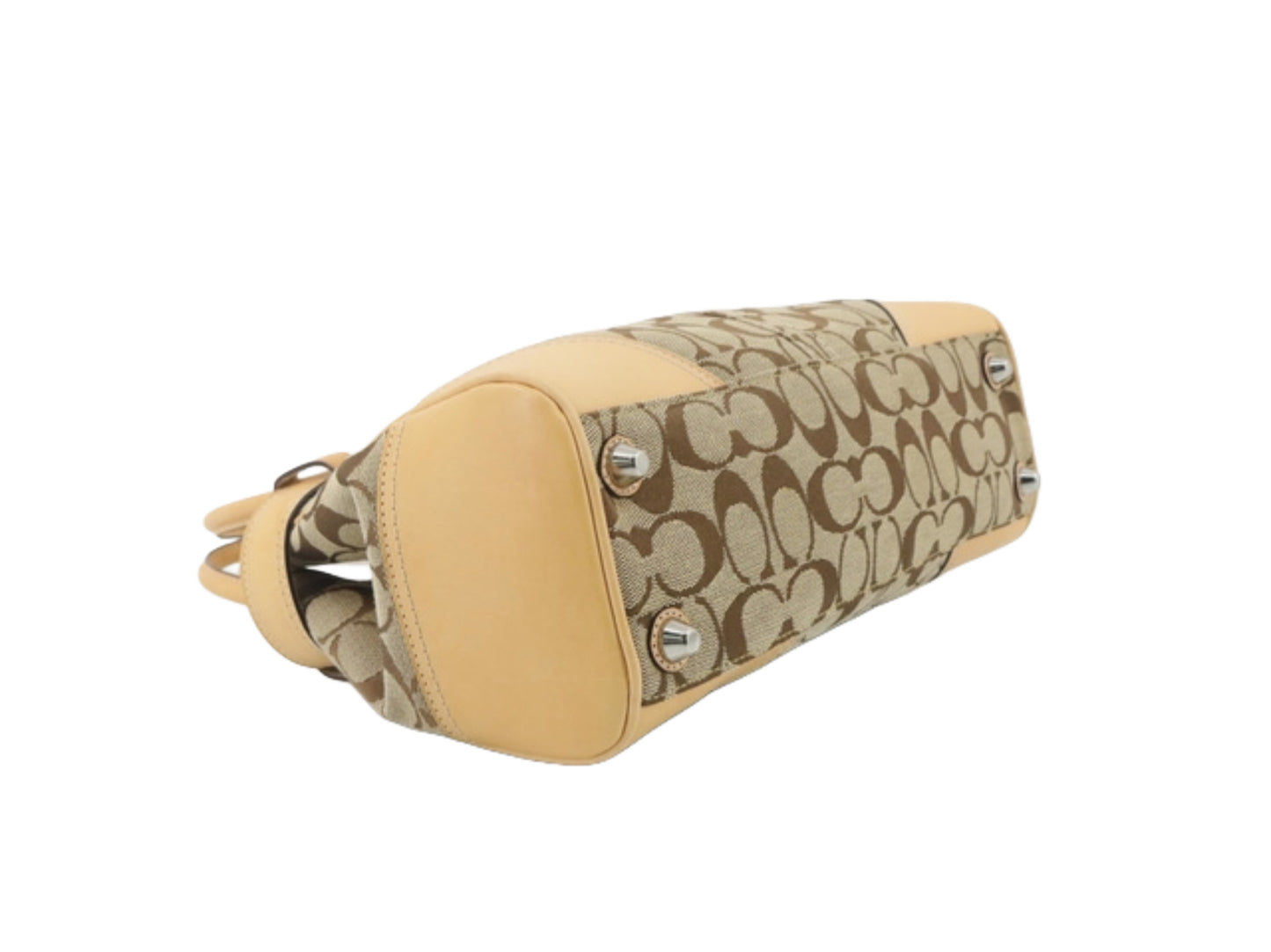 coach beige hamptons bag