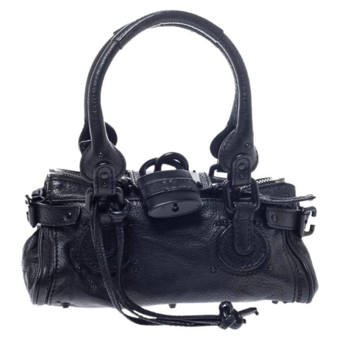 Chloé RARE Matte Black Mini Paddington + Shoulder Strap