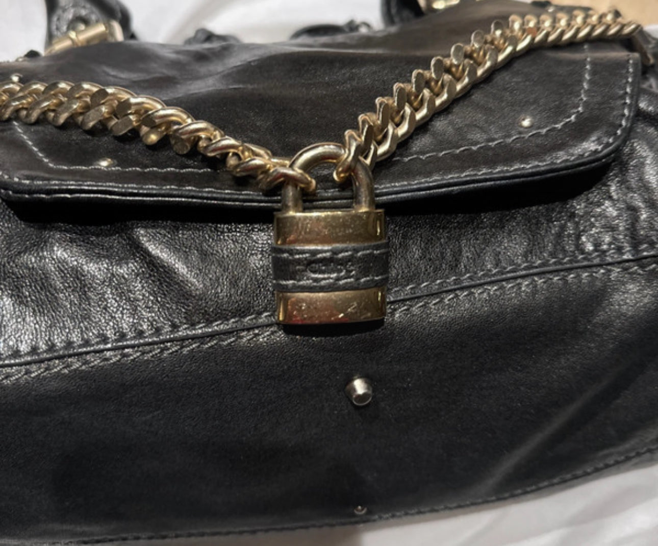 Chloé Black Chain Paddington Bag