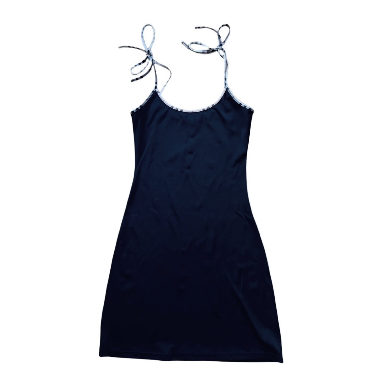 Burberry Little Black Dress with Shoulder Ribbon Straps