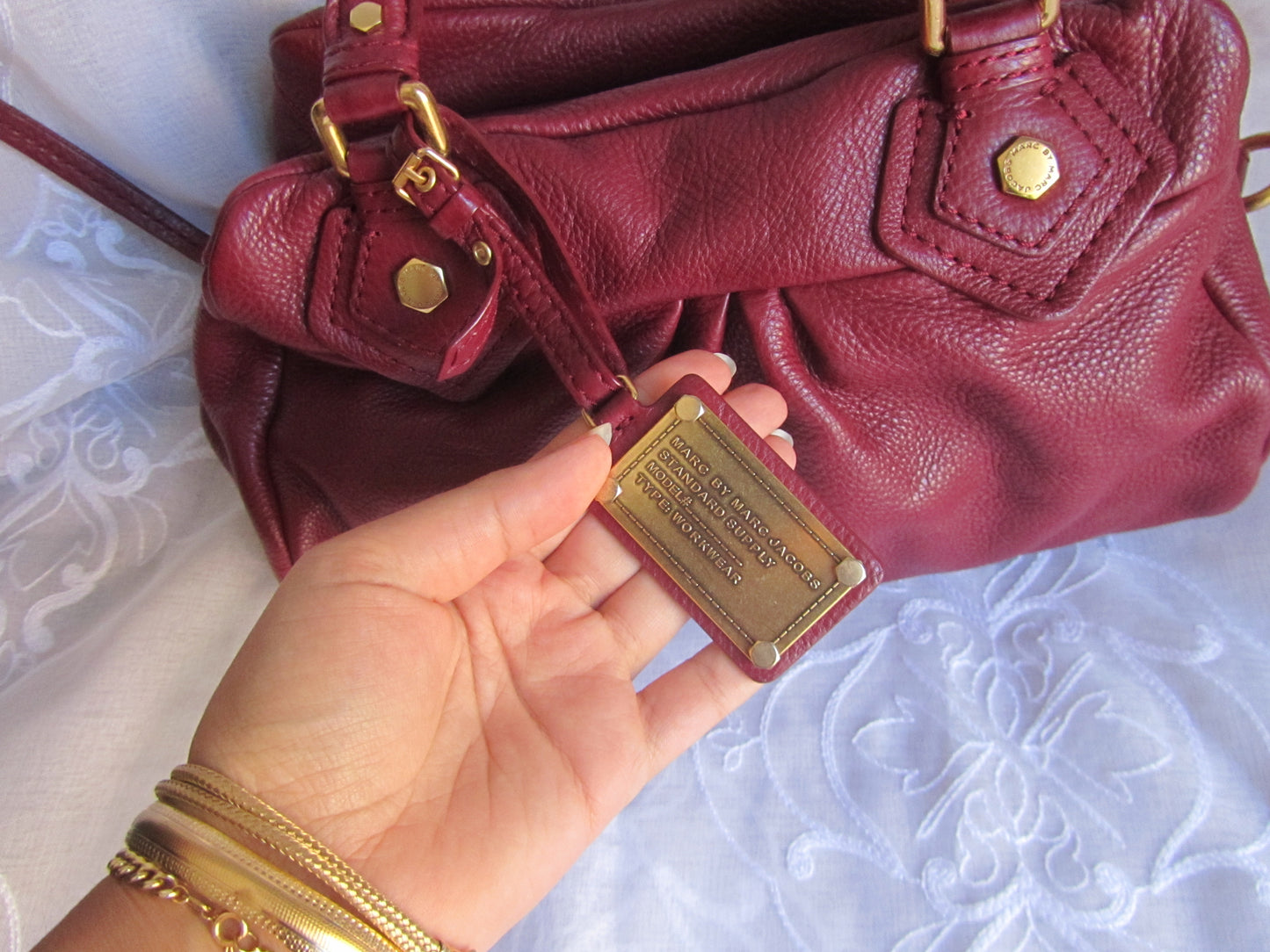 marc by marc jacobs wine red baby groovee