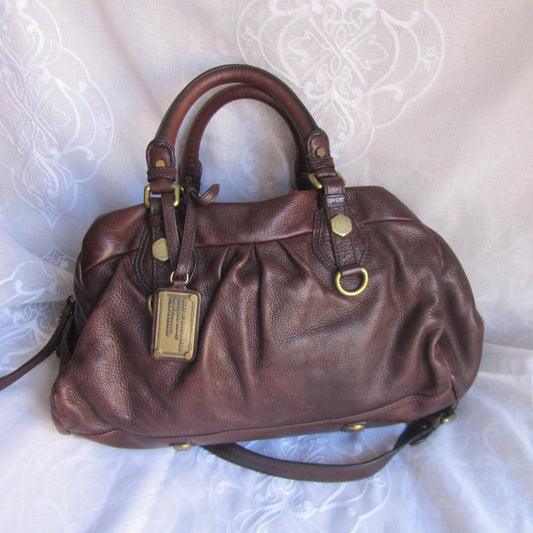 marc by marc jacobs chocolate brown leather bag