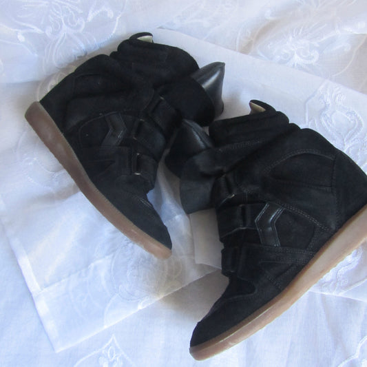 isabel marant black beckett sneakers (size 39)