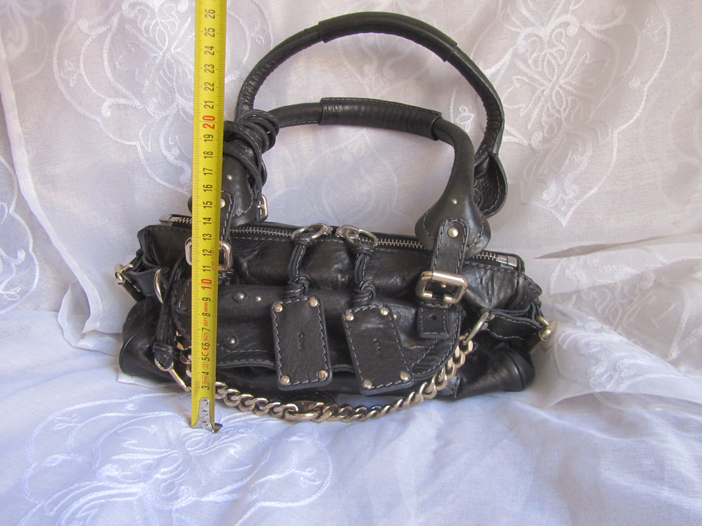 chloé mini chain paddington bag
