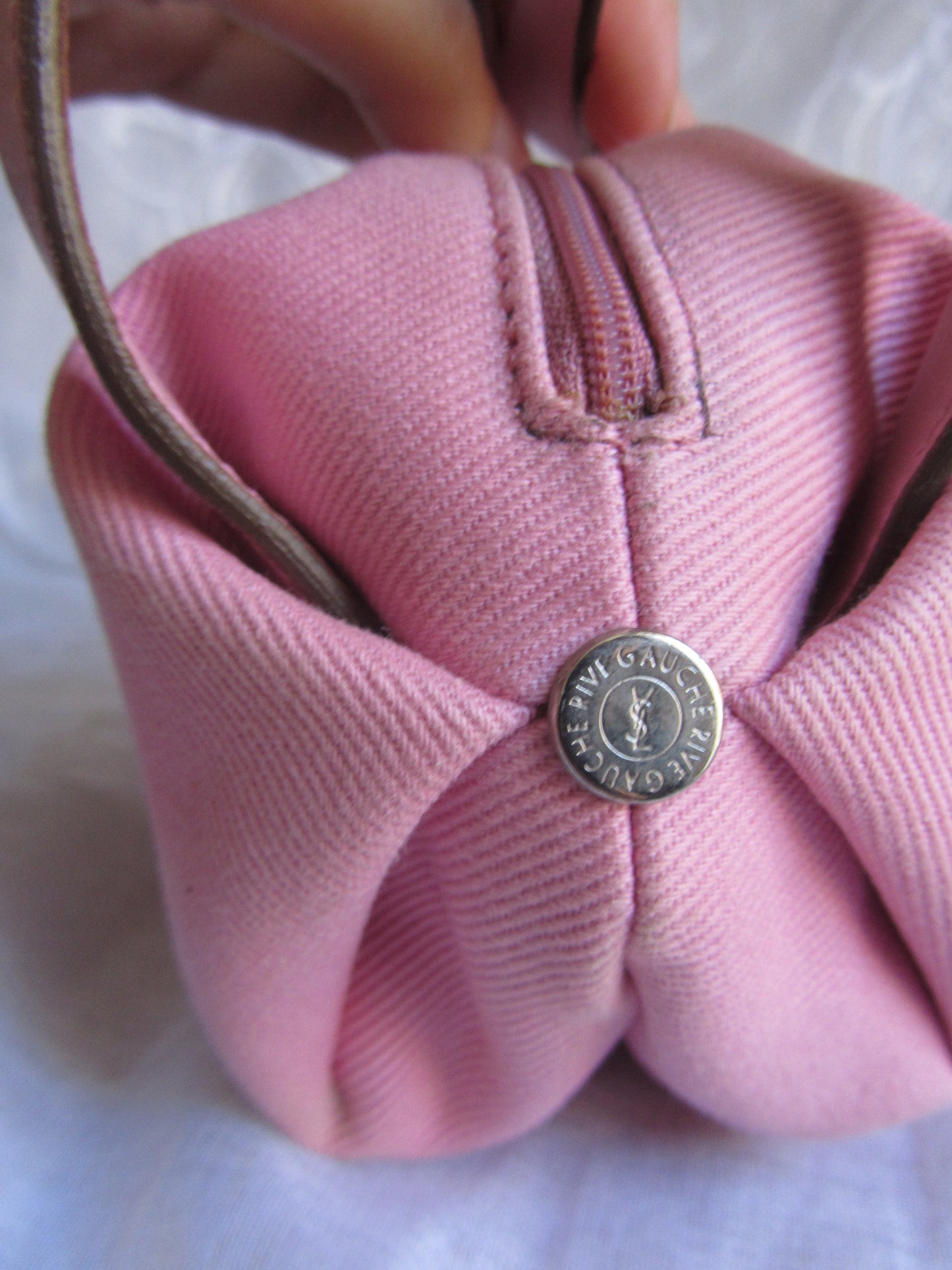 yves saint laurent rive gauche pink mini handbag