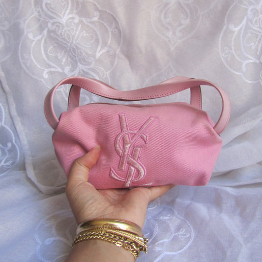 yves saint laurent rive gauche pink mini handbag