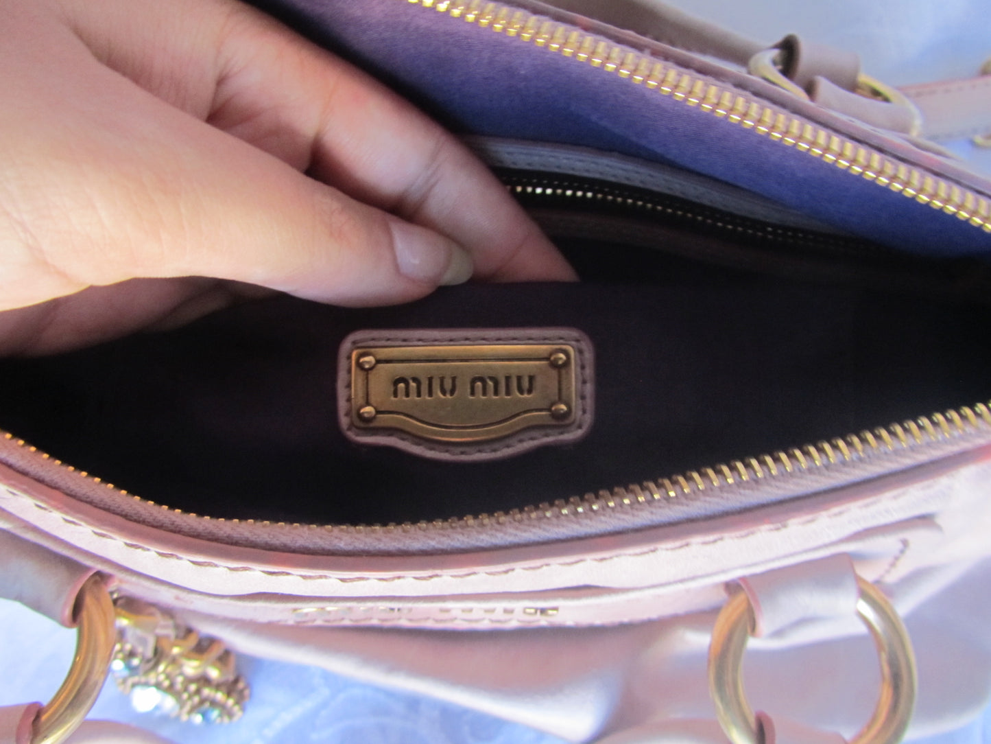 Miu Miu Vintage Heart Charm Pink Bag