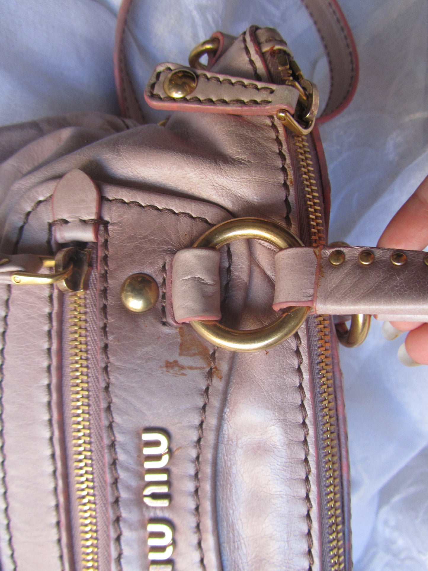 Miu Miu Vintage Heart Charm Pink Bag