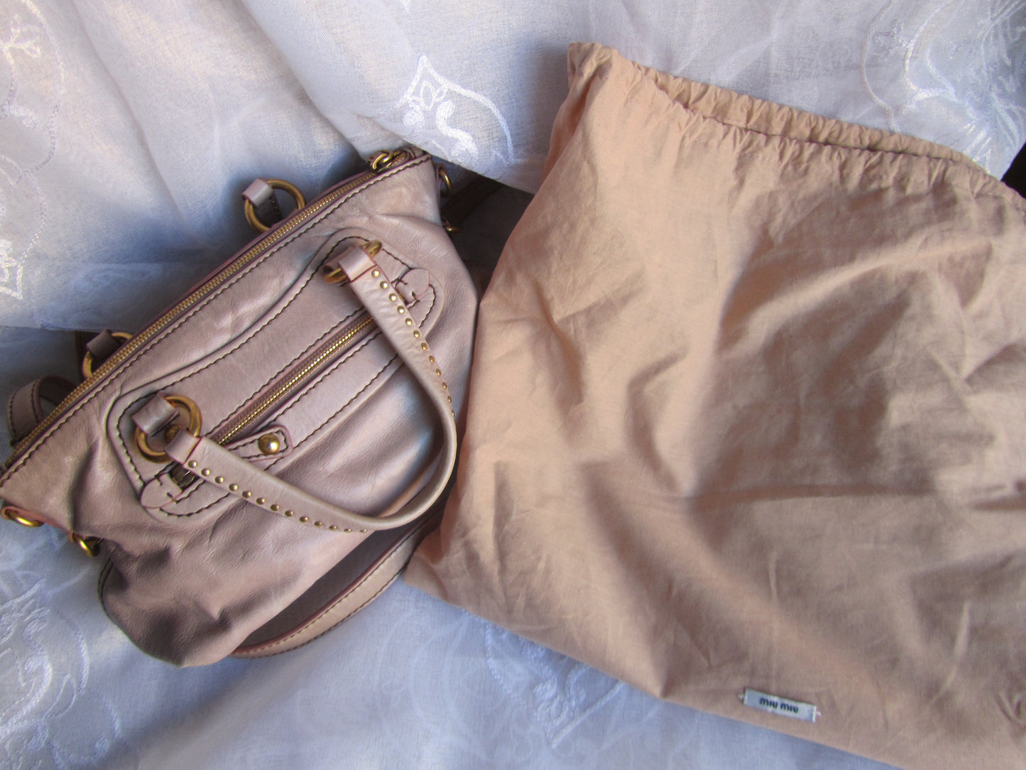 Miu Miu Vintage Heart Charm Pink Bag