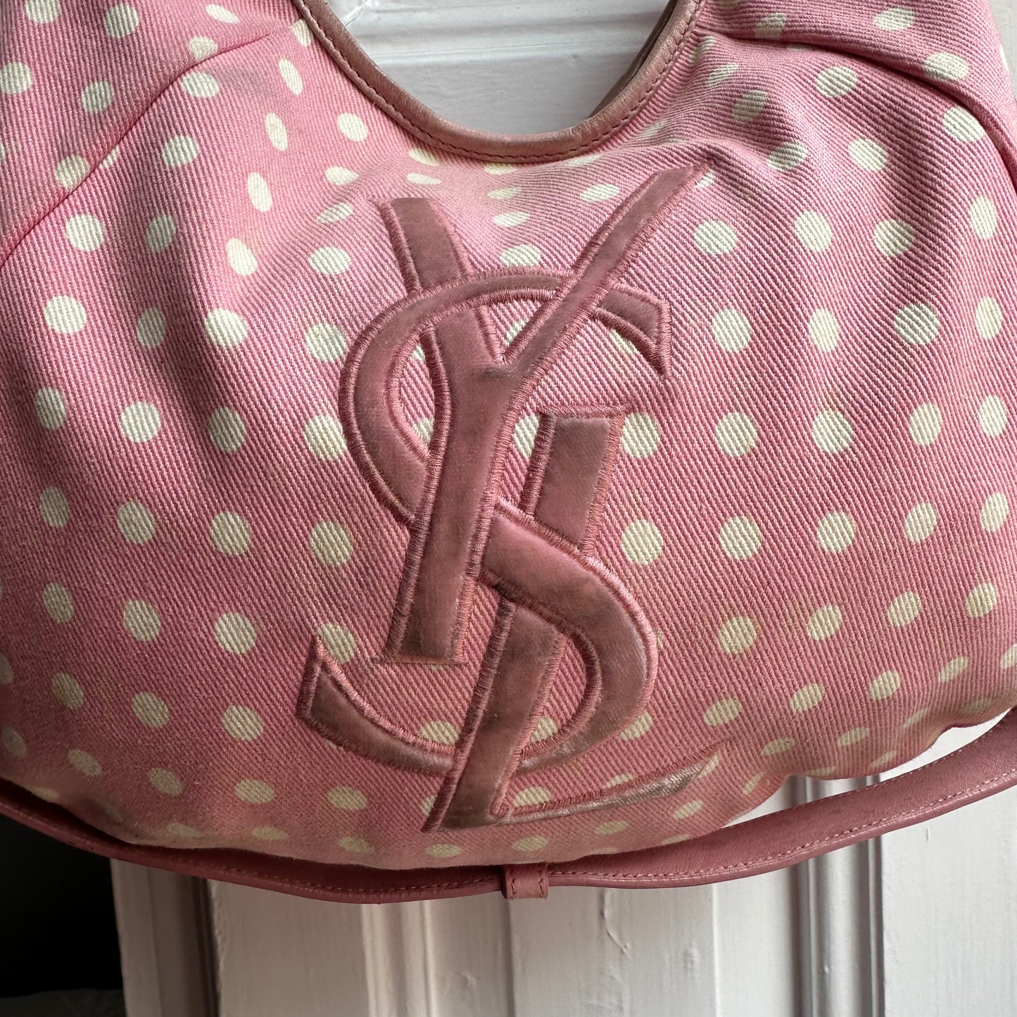yves saint laurent rive gauche pink polkadot mombasa