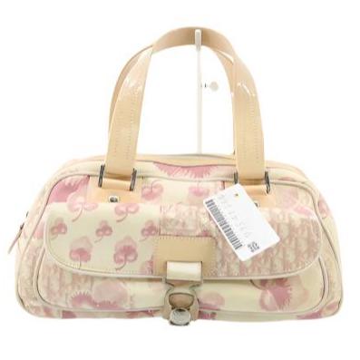 2004 Christian Dior Cherry Blossom Floral Girly Boston Bag