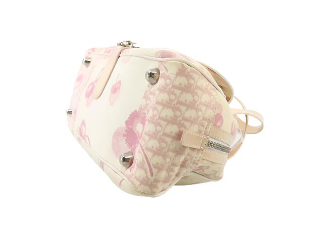 2004 Christian Dior Cherry Blossom Floral Girly Boston Bag