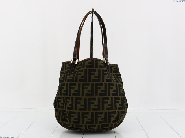 Fendi Vintage Zucca Tote with Built-In Pouch