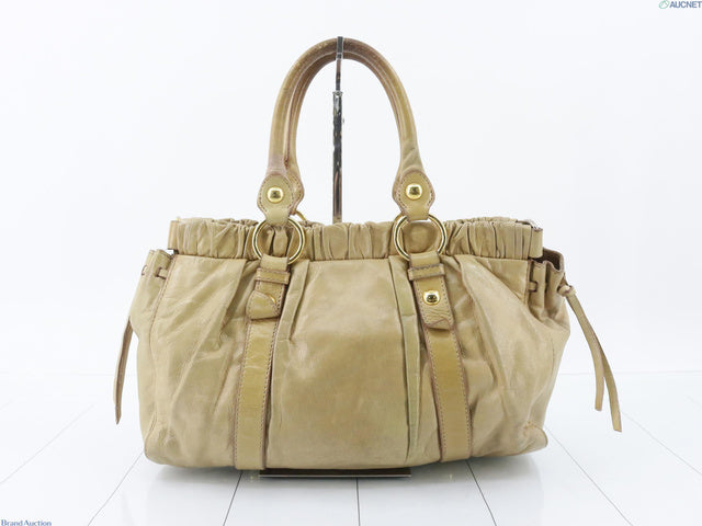 Miu Miu Beige Vitello Bag