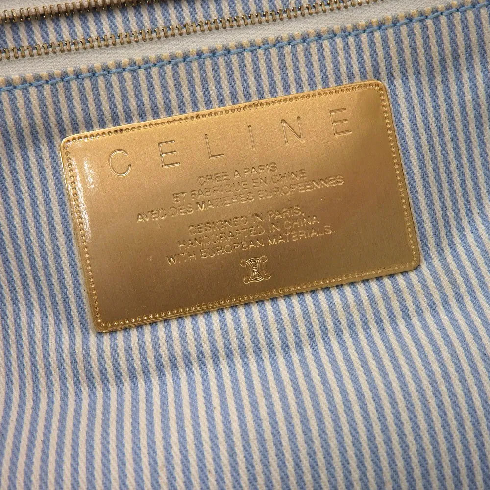 Celine Blue Vintage Shoulder Bag