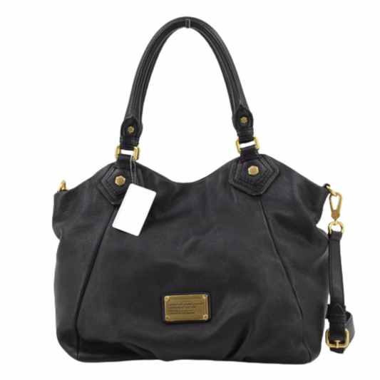 Marc by Marc Jacobs Large Black Leather Shoulder Bag