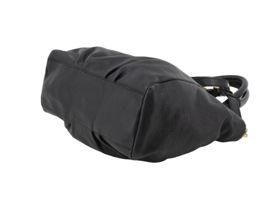 Marc by Marc Jacobs Large Black Leather Shoulder Bag