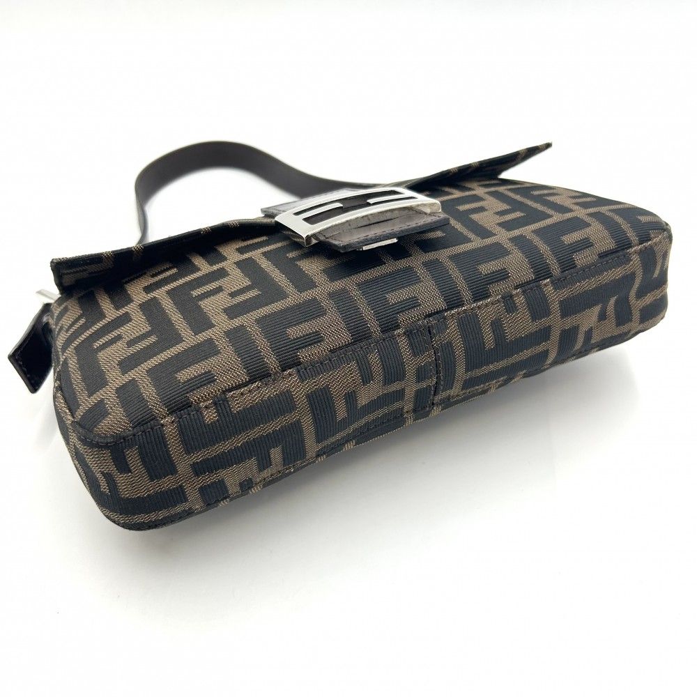 Fendi Classic Brown Zucca Print Baguette Bag