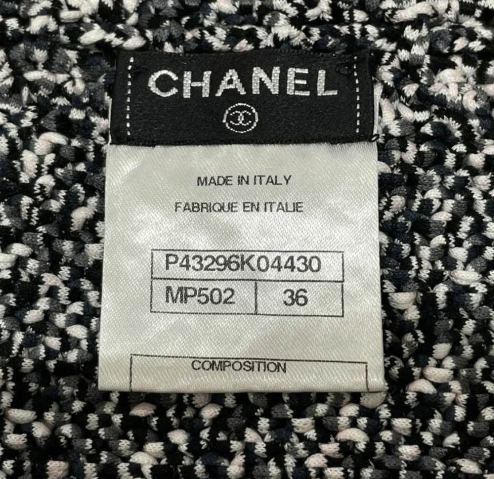 Tweed Chanel Summer Drawstring Cotton Skirt