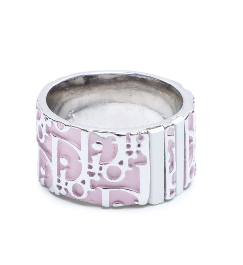 Christian Dior Barbiecore Pink Trotter Ring Size 6