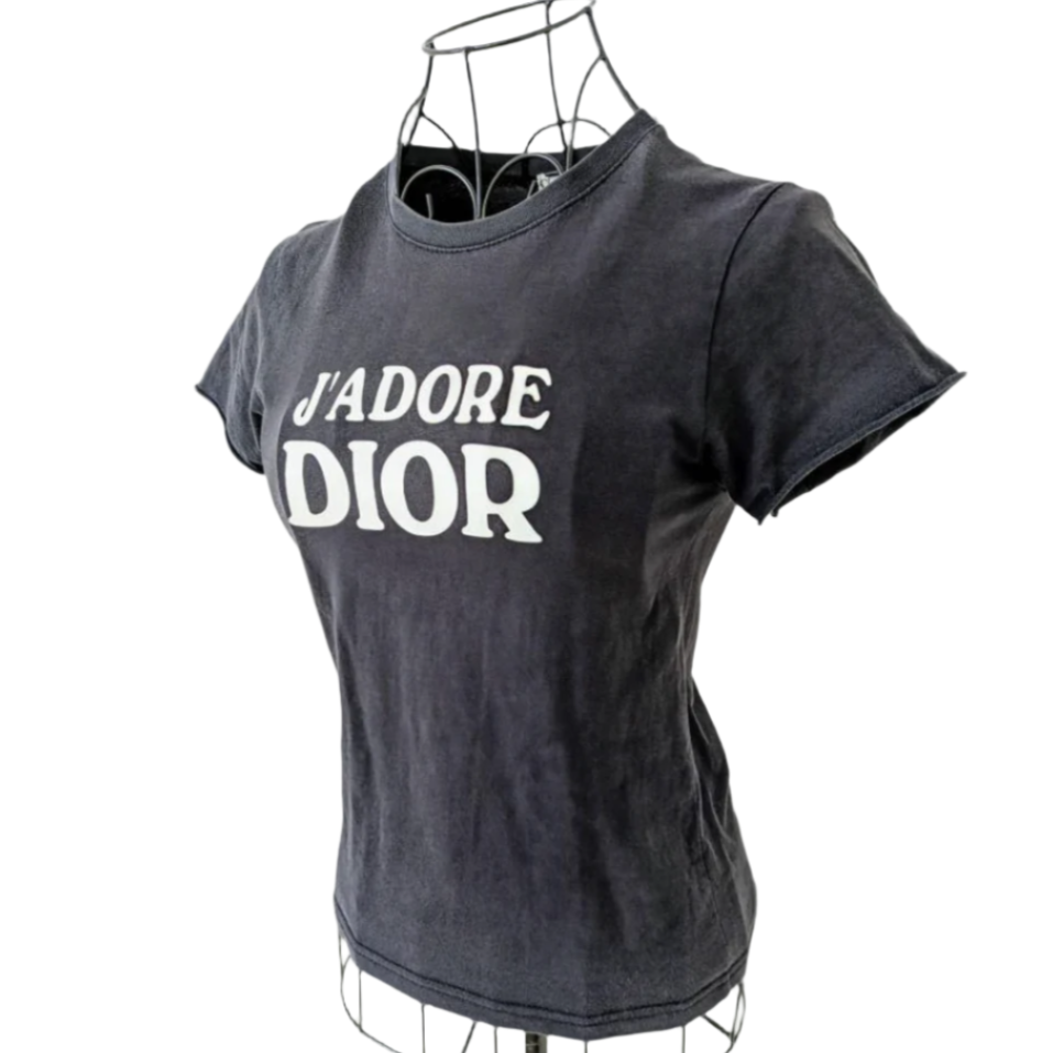 Christian Dior Galliano J'adore Black T-Shirt