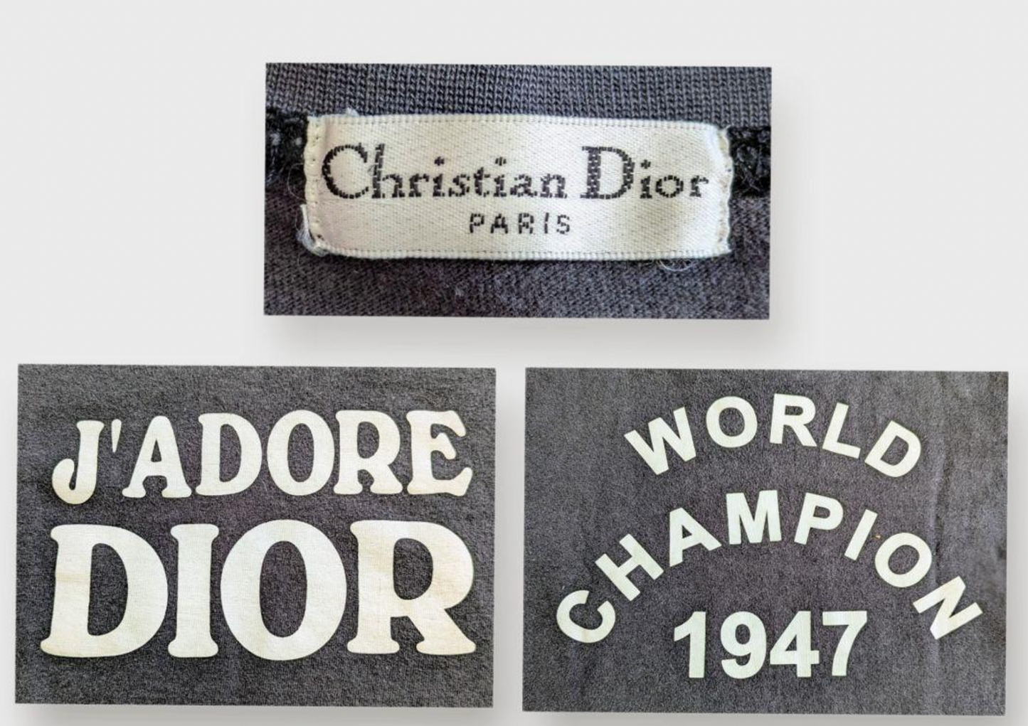 Christian Dior Galliano J'adore Black T-Shirt