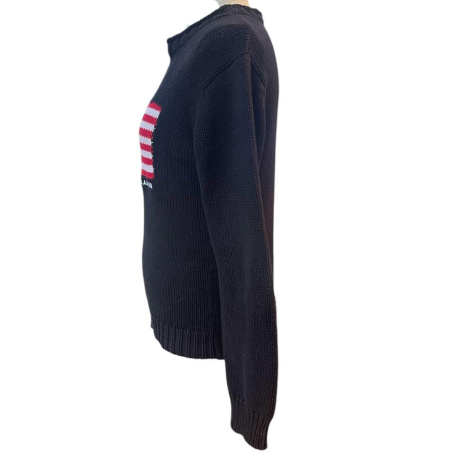 Ralph Lauren Navy American Flag Sweater