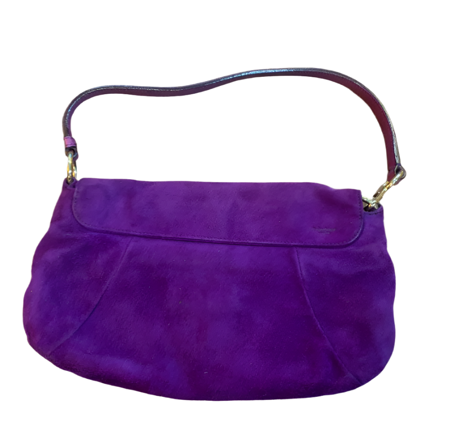 Yves Saint Laurent Purple Nadja Rose Bag