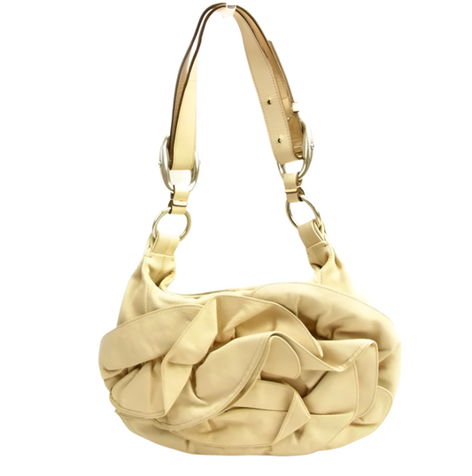 Yves Saint Laurent Beige Nadja Rose Bag