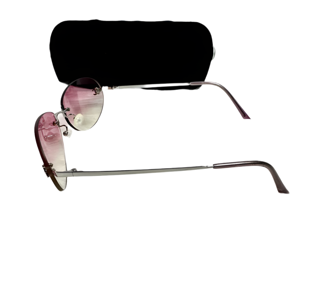 Chanel Pink CC Logo Gradient Sunglasses