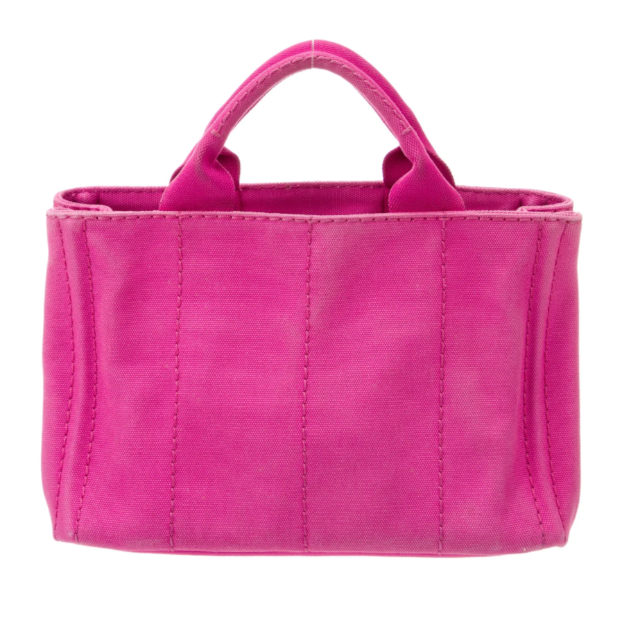 Prada Pink Canapa Tote Bag