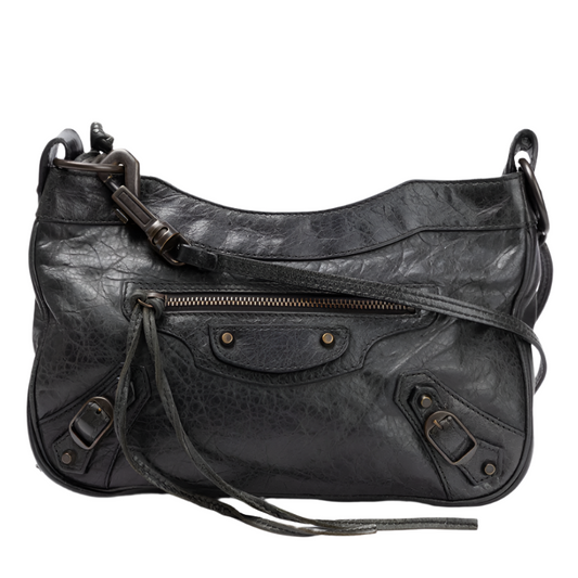 Balenciaga Black Motocross Giant Classic Hip Bag