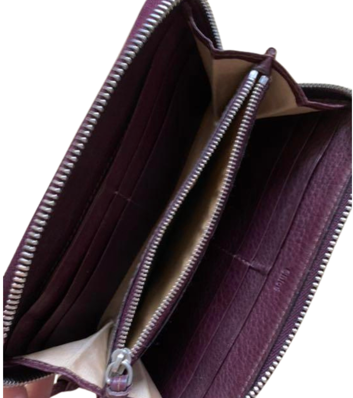 Chloé Chocolate Burgundy Paddington Wallet