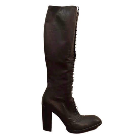 Yves Saint Laurent Lace-Up Boots (Size EU 40.5)