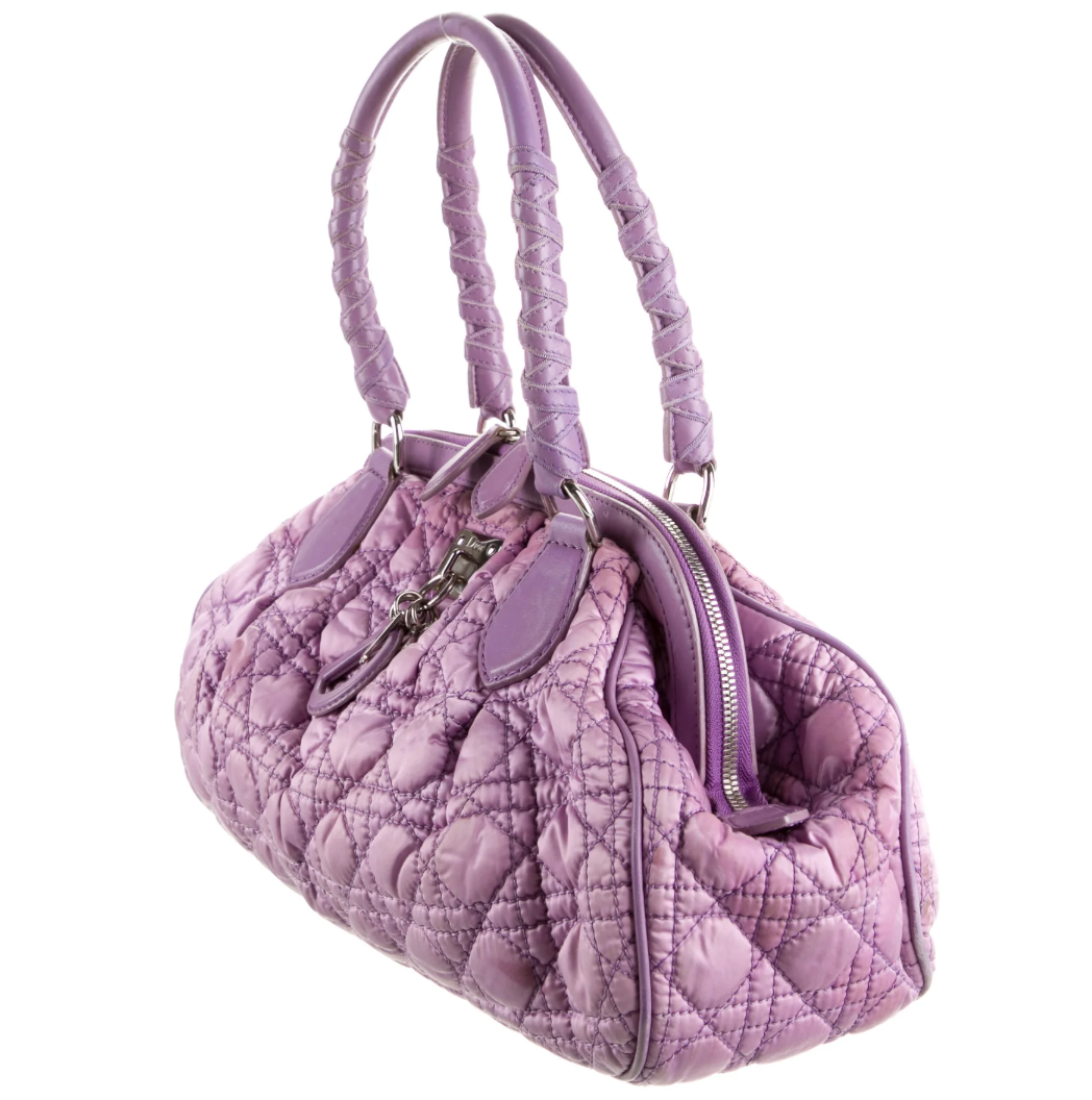 Christian Dior Purple Satin 2008 Bag